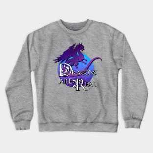 Dragons are Real - Blue Crewneck Sweatshirt